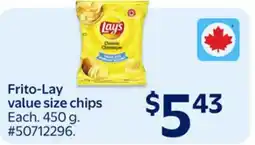 Walmart Frito-Lay value size chips offer