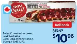 Walmart Swiss Chalet Fully Cooked Pork Back Ribs offer