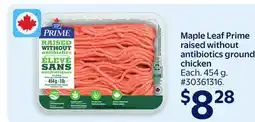 Walmart Maple Leaf Prime raised without antibiotics ground chicken offer