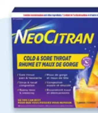 Walmart NeoCitran cold & sore throat offer