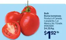 Walmart Bulk Roma tomatoes offer