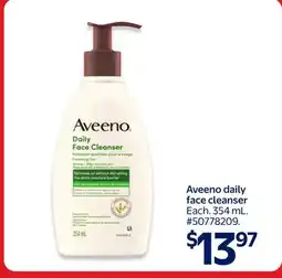 Walmart Aveeno daily face cleanser offer