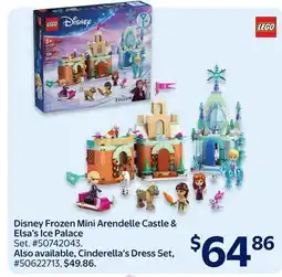 Walmart LEGO Disney Frozen Mini Arendelle Castle & Elsa's Ice Palace offer