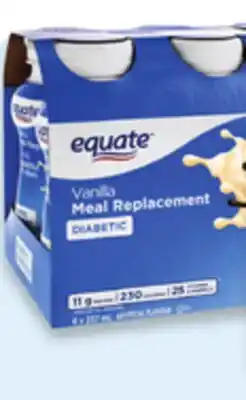 Walmart Equate diabetic nutritional liquid offer