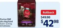 Walmart Purina ONE dry dog food offer