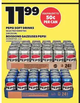 Independent Grocer PEPSI SOFT DRINKS, 24X355 ML offer