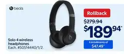 Walmart Solo 4 wireless headphones offer