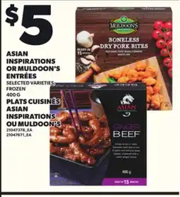 Independent Grocer ASIAN INSPIRATIONS OR MULDOON'S ENTRÉES, 400 G offer