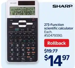 Walmart 273-Function scientific calculator offer
