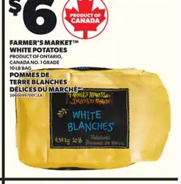 Independent Grocer FARMER'S MARKET WHITE POTATOES, 10 LB BAG offer