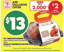 Independent Grocer PC BBQ ROTISSERIE CHICKEN, 900 G offer