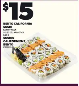 Independent Grocer BENTO CALIFORNIA SUSHI, 654 G offer