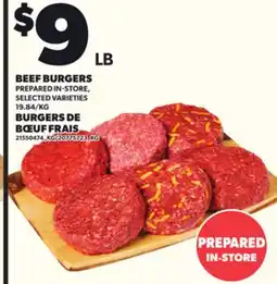 Independent Grocer BEEF BURGERS offer