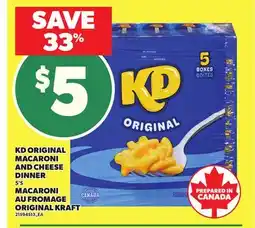 Independent Grocer KD ORIGINAL MACARONI AND CHEESE DINNER, 5'S offer