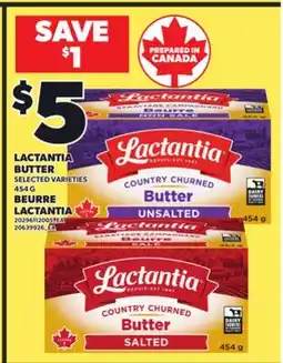 Independent Grocer LACTANTIA BUTTER, 454 G offer
