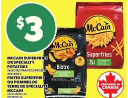 Independent Grocer MCCAIN SUPERFRIES OR SPECIALTY POTATOES, 454-800 G offer