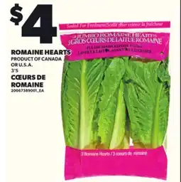 Independent Grocer ROMAINE HEARTS, 3'S offer