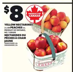 Independent Grocer YELLOW NECTARINES, 2 L OR PEACHES, 3 L offer
