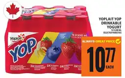 Food Basics YOPLAIT YOP DRINKABLE YOGURT offer