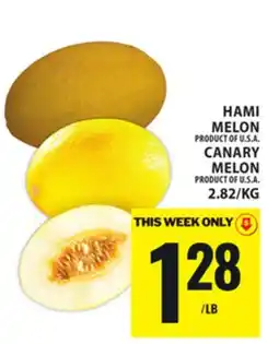 Food Basics HAMI MELON OR CANARY MELON offer