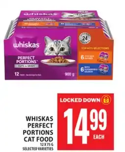 Food Basics WHISKAS PERFECT PORTIONS CAT FOOD offer