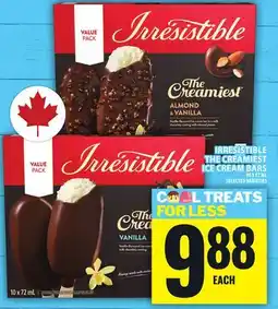 Food Basics IRRESISTIBLE THECREAMIEST ICECREAM BARS offer
