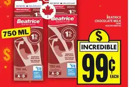 Food Basics BEATRICE CHOCOLATE MILK offer