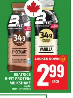 Food Basics BEATRICE B-FIT PROTEIN MILKSHAKE offer