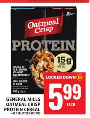 Food Basics GENERALMILLS OATMEAL CRISP PROTEIN CEREAL offer