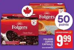 Food Basics FOLGERS COFFEE CAPSULES offer