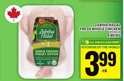 Food Basics ZABIHA HALAL FRESH WHOLE CHICKEN offer