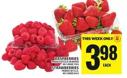 Food Basics RASPBERRIES OR STRAWBERRIES offer