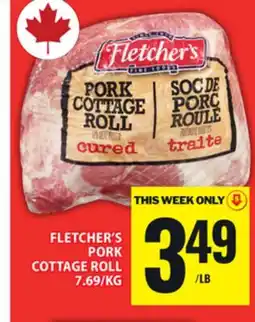 Food Basics FLETCHER'S PORK COTTAGE ROLL offer