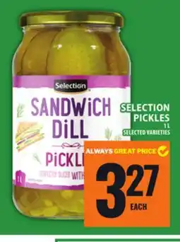 Food Basics SELECTION PICKLES offer