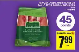 Food Basics NEW ZEALAND LAMB SHANKS OR BANJO STYLE BONE-IN SHOULDER offer