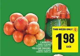 Food Basics CARROTS OR YELLOW ONIONS offer
