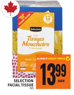 Food Basics SELECTION FACIAL TISSUE offer