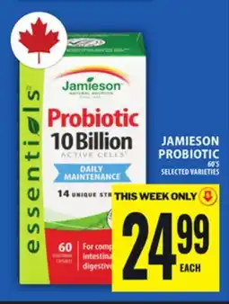 Food Basics JAMIESON PROBIOTIC offer