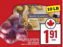 Food Basics WHITE POTATOES OR RED ONIONS offer