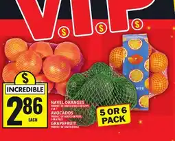 Food Basics NAVEL ORANGES OR AVOCADOS OR GRAPEFRUIT offer
