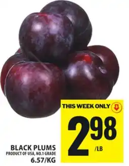 Food Basics BLACK PLUMS offer