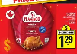 Food Basics FLAMINGO SEASONED WHOLE TURKEY offer
