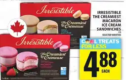 Food Basics IRRESISTIBLE THECREAMIEST MACARON ICECREAM SANDWICHES offer