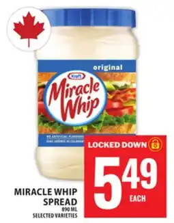 Food Basics KRAFT MIRACLEWHIP SPREAD offer