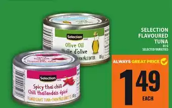 Food Basics SELECTIONFLAVOURED TUNA offer