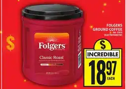 Food Basics FOLGERS GROUND COFFEE offer