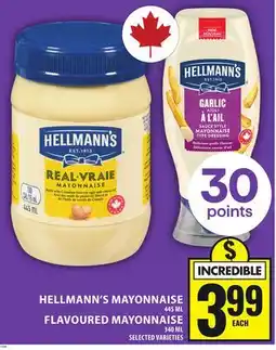 Food Basics HELLMANN'S MAYONNAISE OR FLAVOURED MAYONNAISE offer