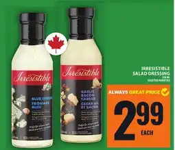 Food Basics IRRESISTIBLE SALAD DRESSING offer