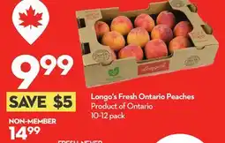 Longo's Longo's Fresh Ontario Peaches offer