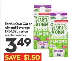 Longo's Oat or Almond Beverage offer